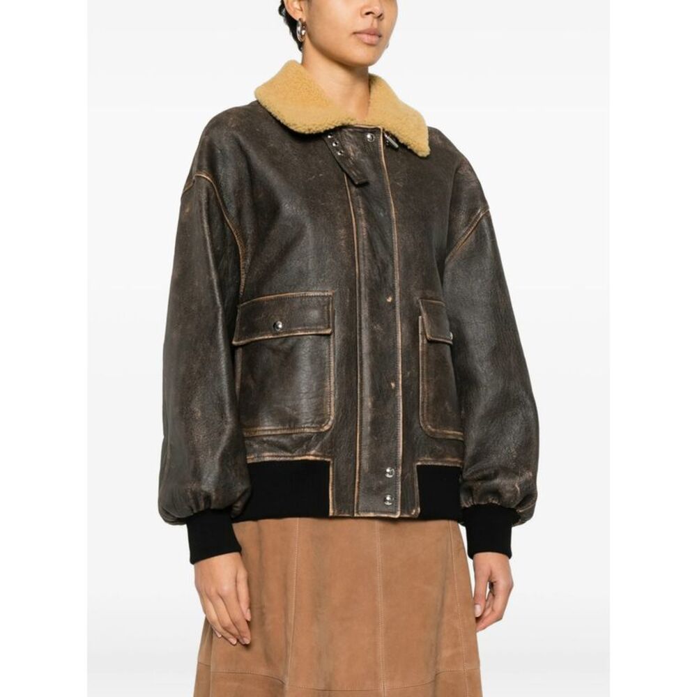 Khaite Brown Jackets - Leather Jackets Women - Picture 3 of 5